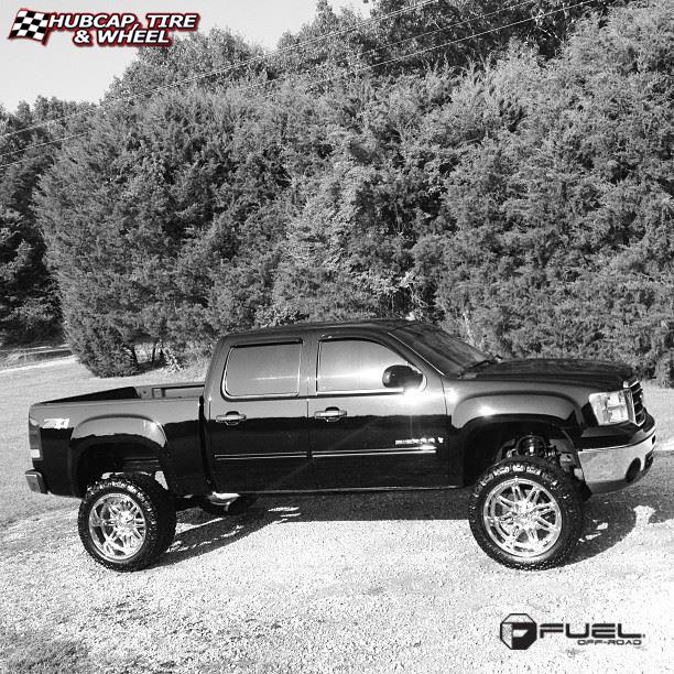 vehicle gallery/gmc sierra fuel hostage d530 0X0  Chrome wheels and rims