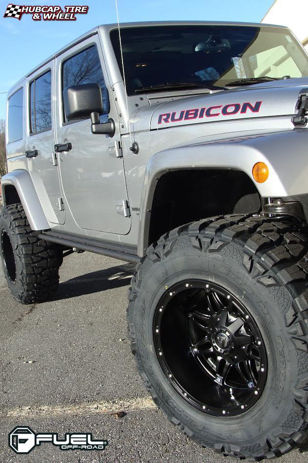 vehicle gallery/jeep wrangler fuel hostage d531 0X0  Matte Black wheels and rims