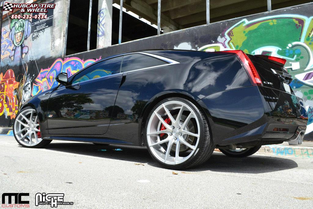 vehicle gallery/cadillac cts v niche targa m131  Silver & Machined wheels and rims