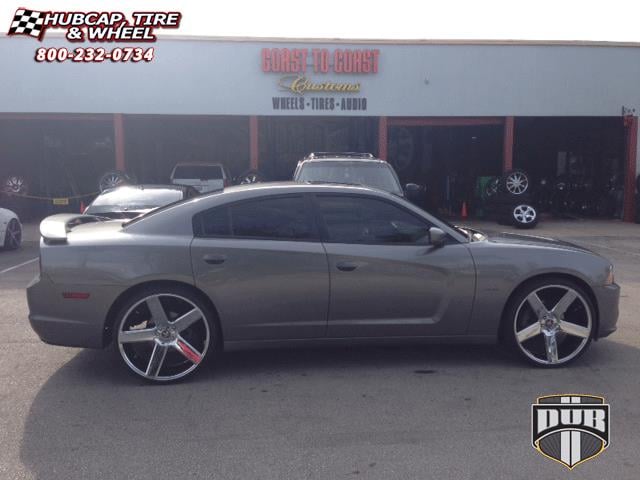 vehicle gallery/dodge charger dub baller s115 24X9  Chrome wheels and rims