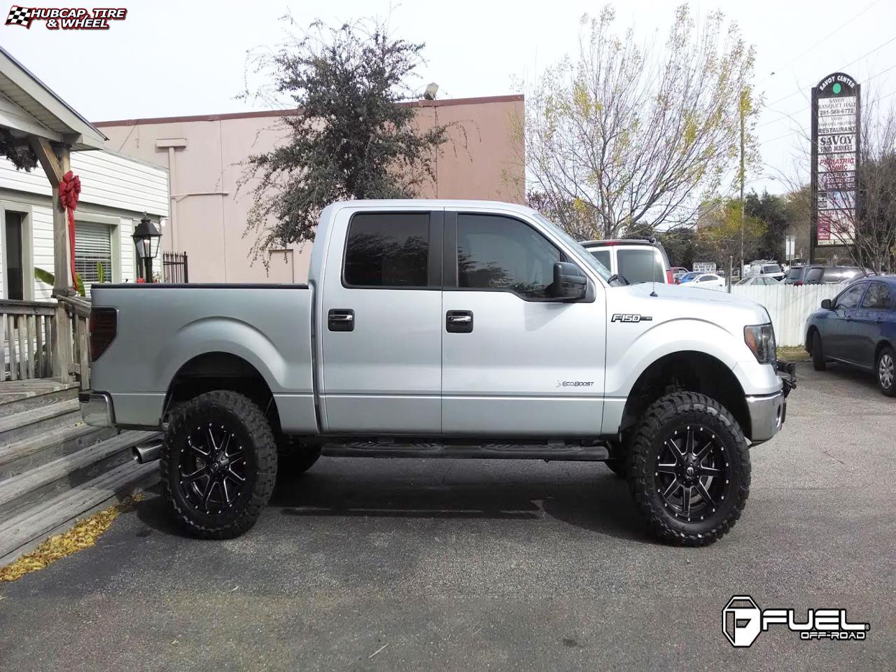 vehicle gallery/ford f 150 fuel maverick d538 0X0  Black & Milled wheels and rims