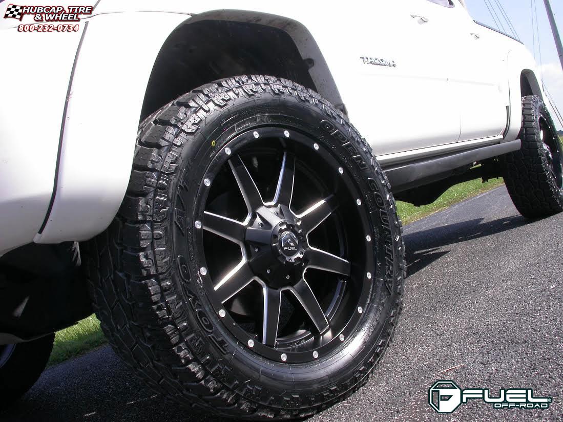 vehicle gallery/toyota tacoma fuel maverick d538 0X0  Black & Milled wheels and rims
