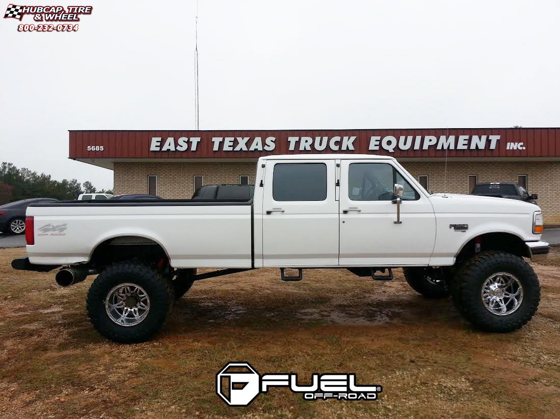 vehicle gallery/ford f 350 fuel hostage d530 18X12  Chrome wheels and rims