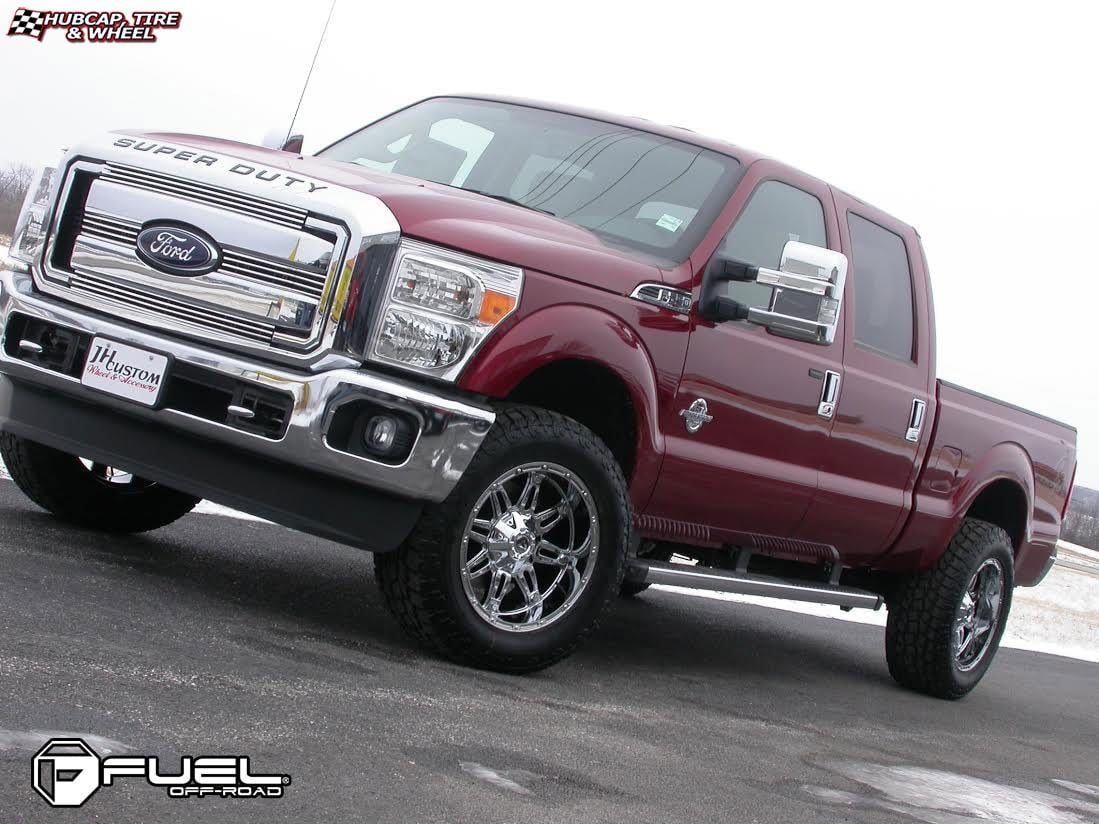 vehicle gallery/ford f 250 fuel hostage d530 20X10  Chrome wheels and rims