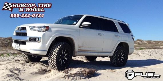 vehicle gallery/toyota 4 runner fuel nutz d541 0X0  Black & Machined wheels and rims