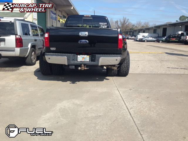 vehicle gallery/ford f 350 fuel maverick d262 0X0  Black & Milled wheels and rims