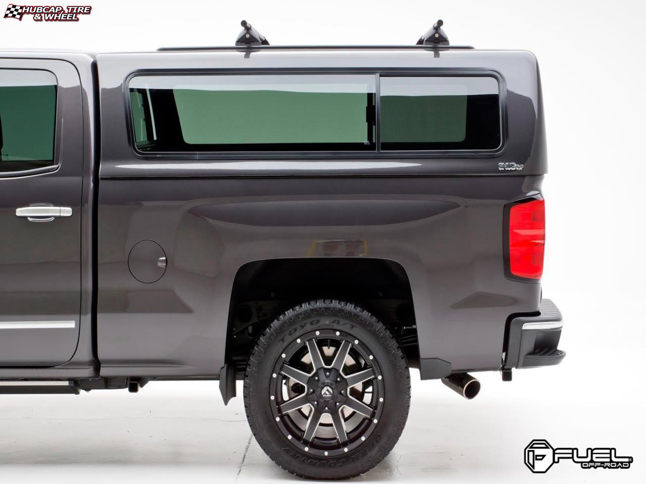vehicle gallery/chevrolet silverado fuel maverick d538 0X0  Black & Milled wheels and rims