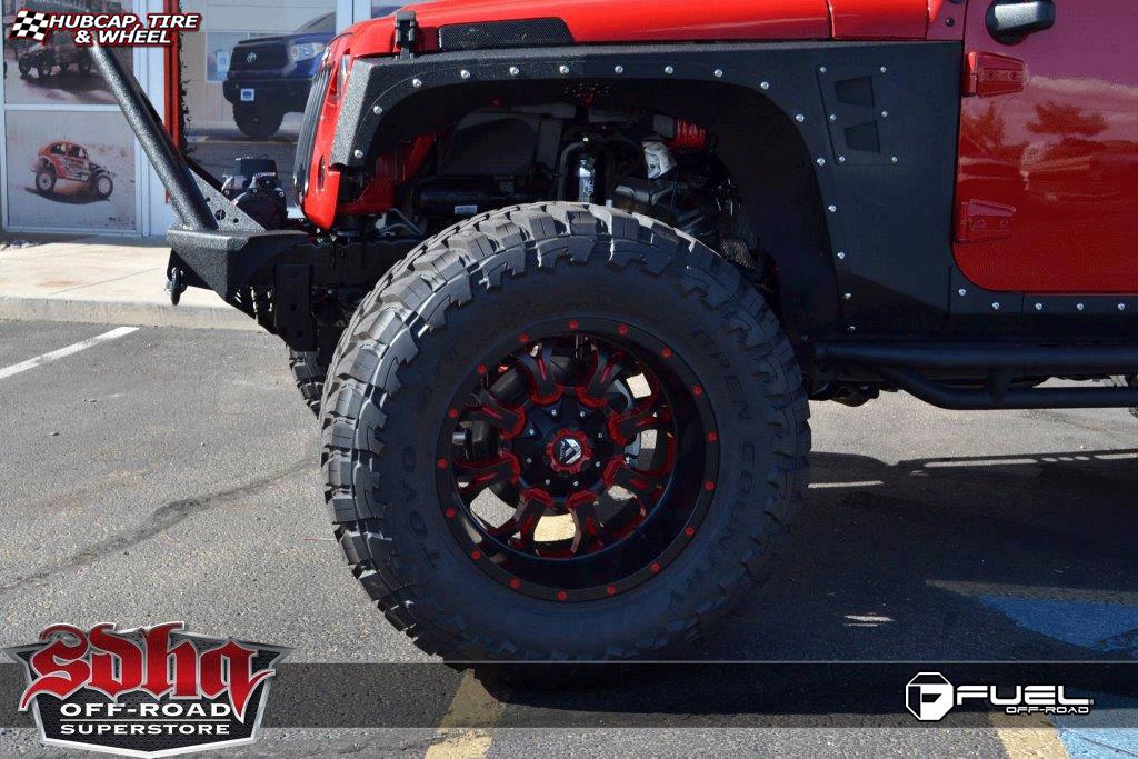 vehicle gallery/jeep wrangler fuel krank d517 0X0  Matte Black & Milled wheels and rims