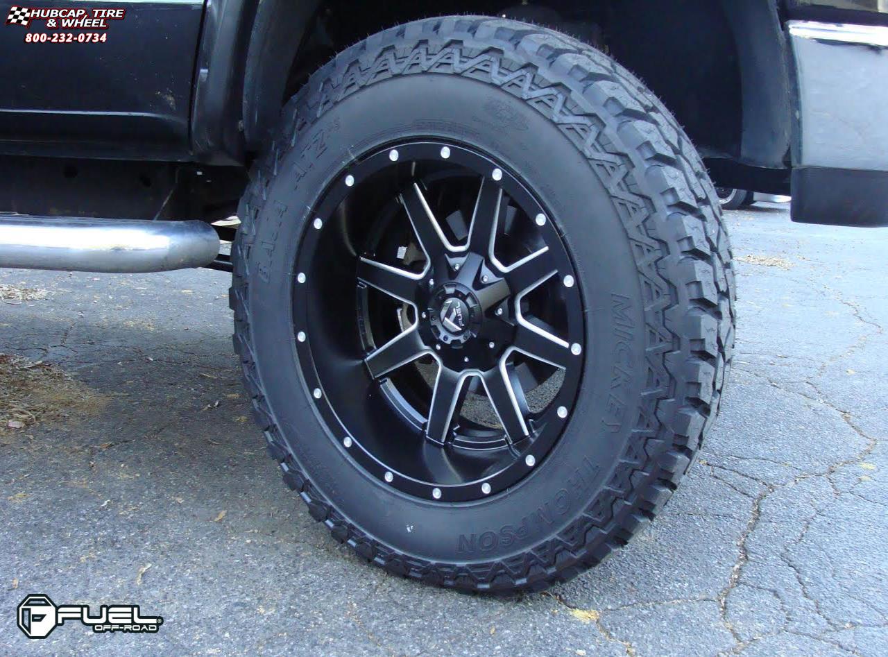 vehicle gallery/dodge ram fuel maverick d538 0X0  Black & Milled wheels and rims