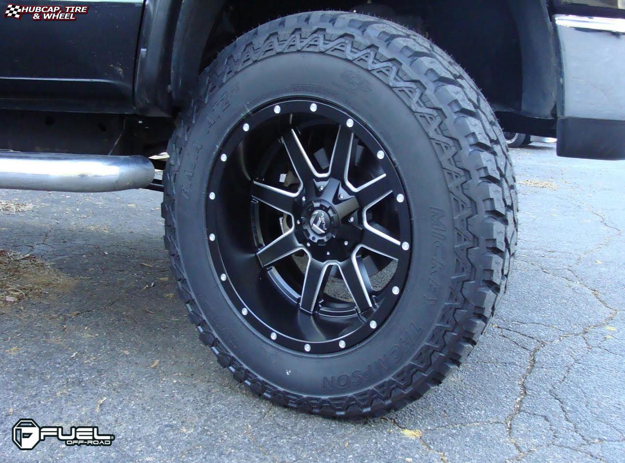 vehicle gallery/dodge ram fuel maverick d538 0X0  Black & Milled wheels and rims