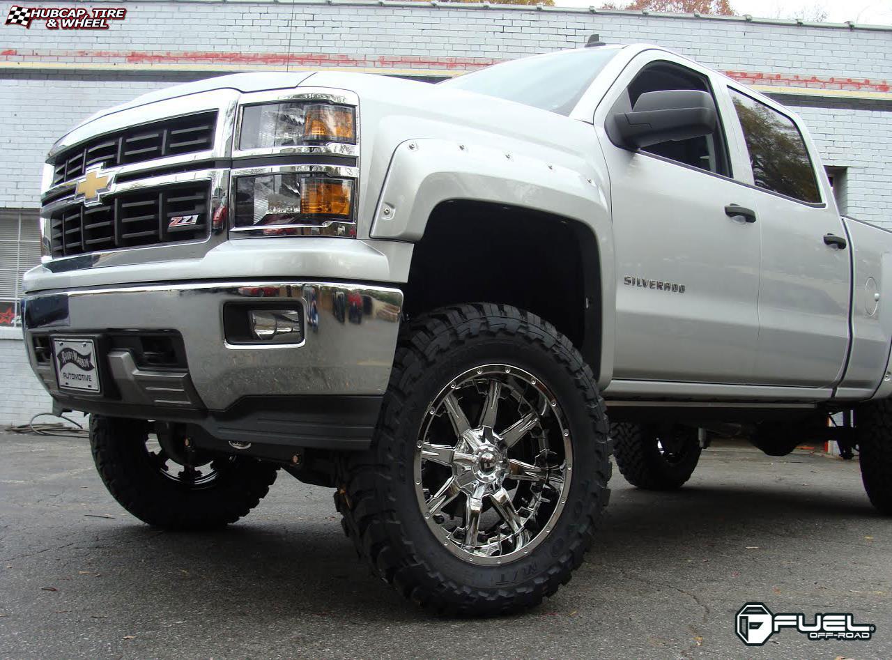 vehicle gallery/chevrolet silverado fuel nutz d540 0X0  Chrome wheels and rims