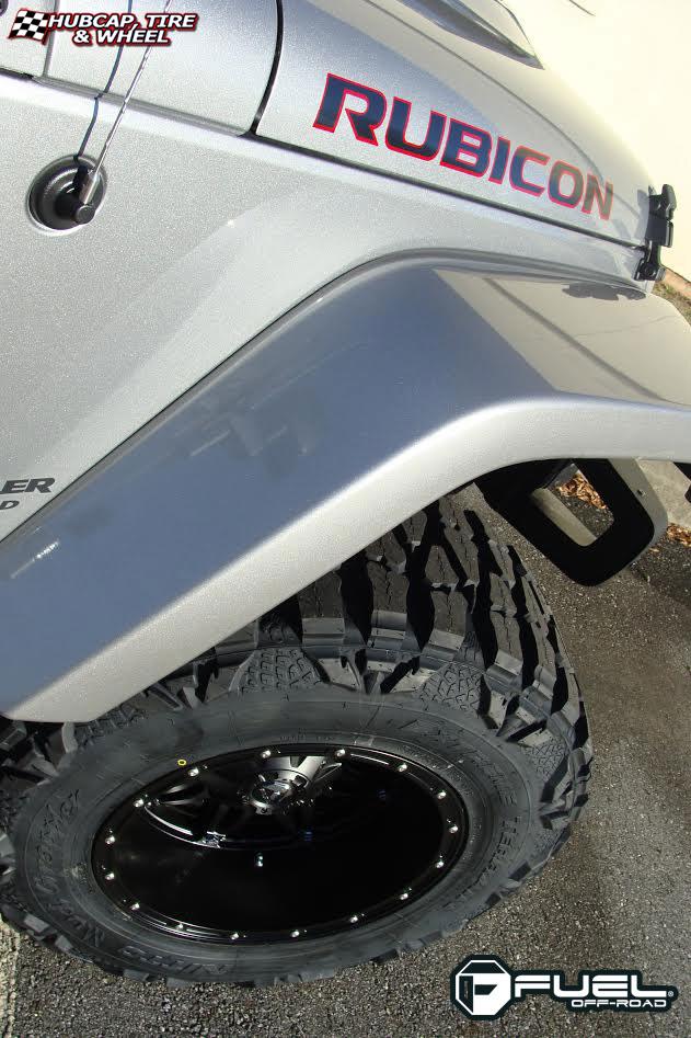 vehicle gallery/jeep wrangler fuel hostage d531 0X0  Matte Black wheels and rims