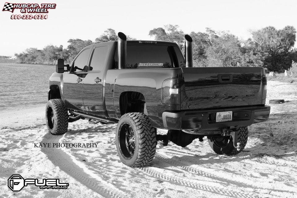 vehicle gallery/chevrolet 2500 hd fuel hostage d531 0X0  Matte Black wheels and rims