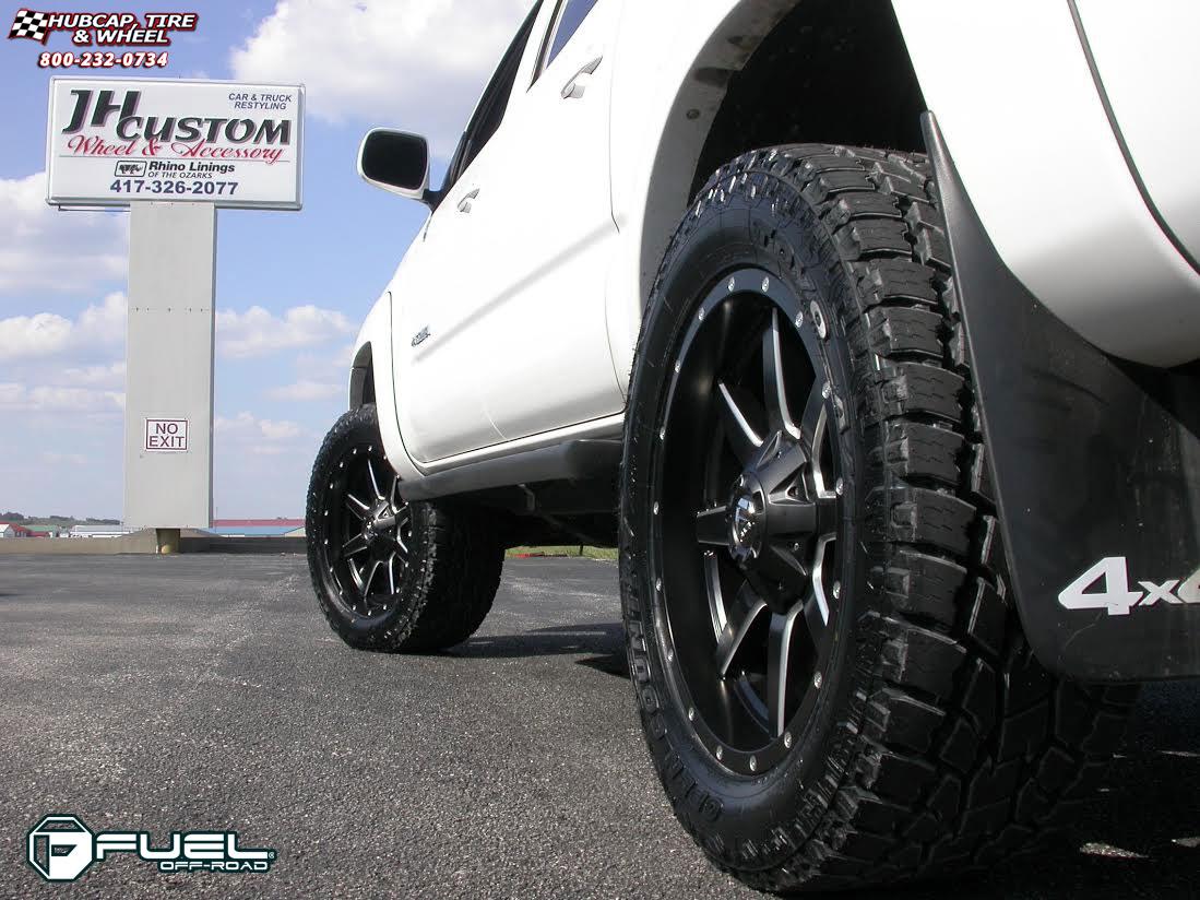 vehicle gallery/toyota tacoma fuel maverick d538 0X0  Black & Milled wheels and rims