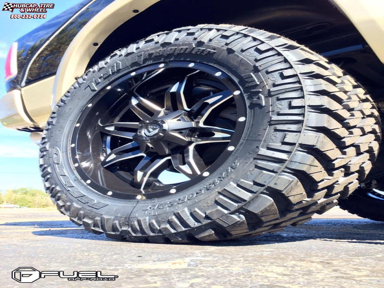 vehicle gallery/dodge ram fuel lethal d567 0X0  Black & Milled wheels and rims