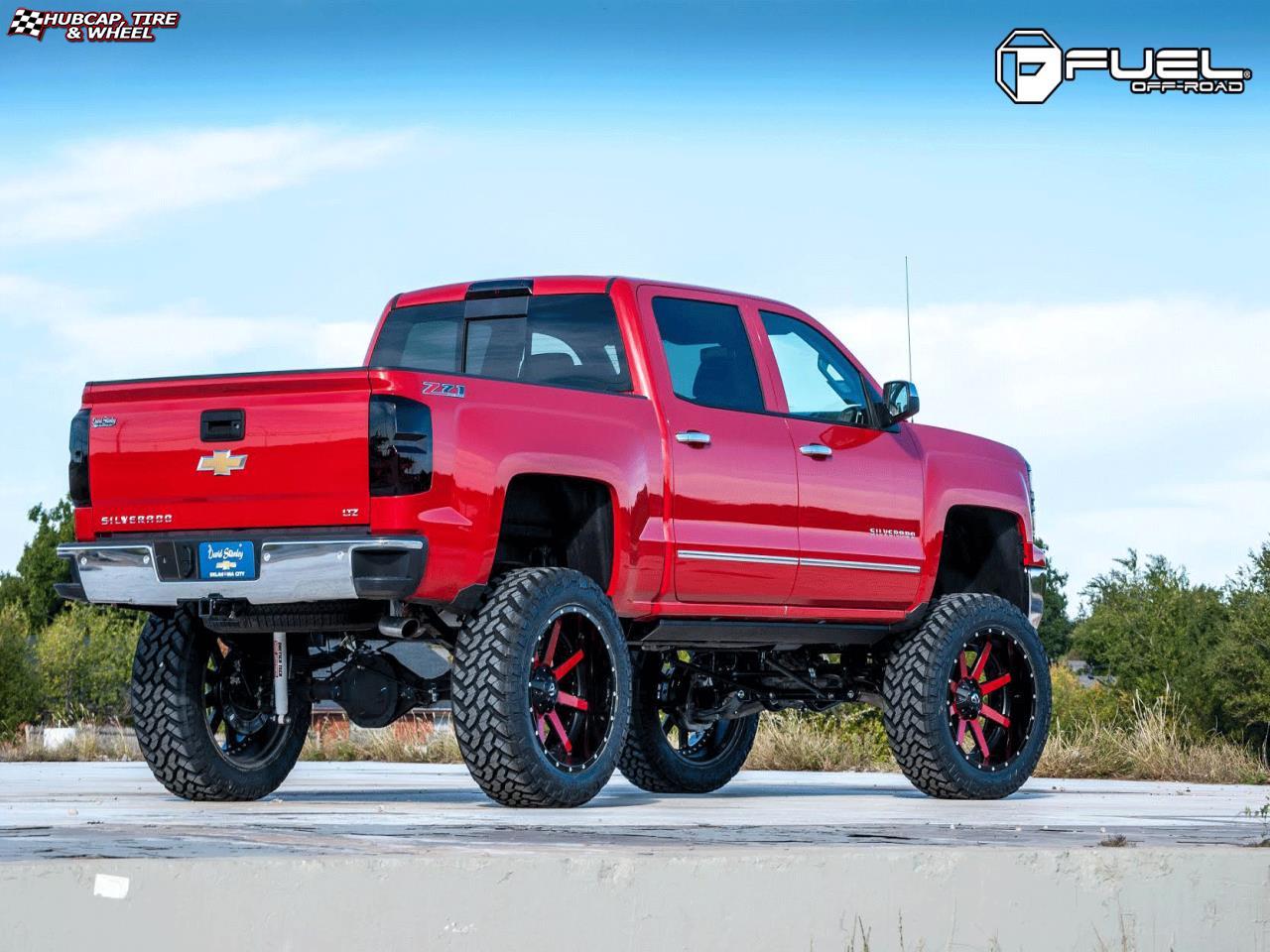 vehicle gallery/chevrolet silverado fuel maverick d261 0X0  Black & Machined wheels and rims