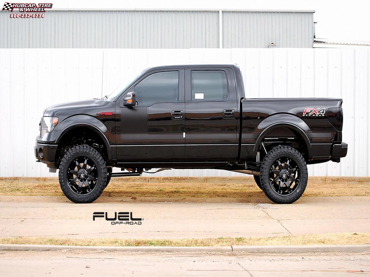 vehicle gallery/ford f 150 fuel octane d509 0X0  Matte Black wheels and rims