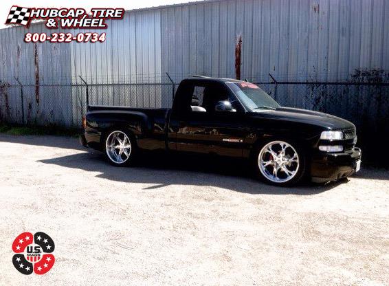 vehicle gallery/chevrolet silverado us mags spur 6 u452 0X0  Polished wheels and rims