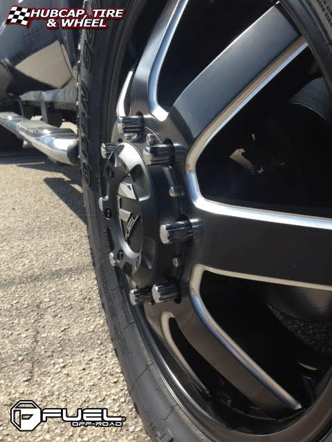 vehicle gallery/ford f 350 fuel maverick d262 0X0  Black & Milled wheels and rims