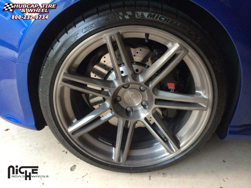 vehicle gallery/audi rs5 niche lucerne  Gloss White, Machined wheels and rims