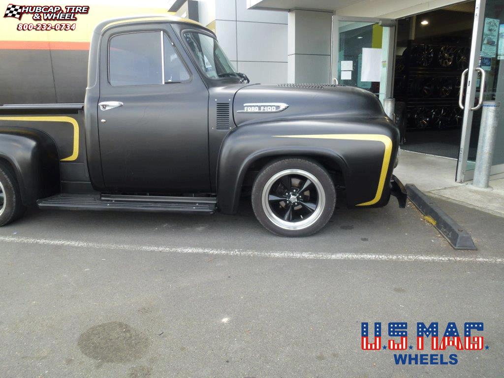 vehicle gallery/ford f 100 us mags standard u106 18X8  Black & Machined wheels and rims