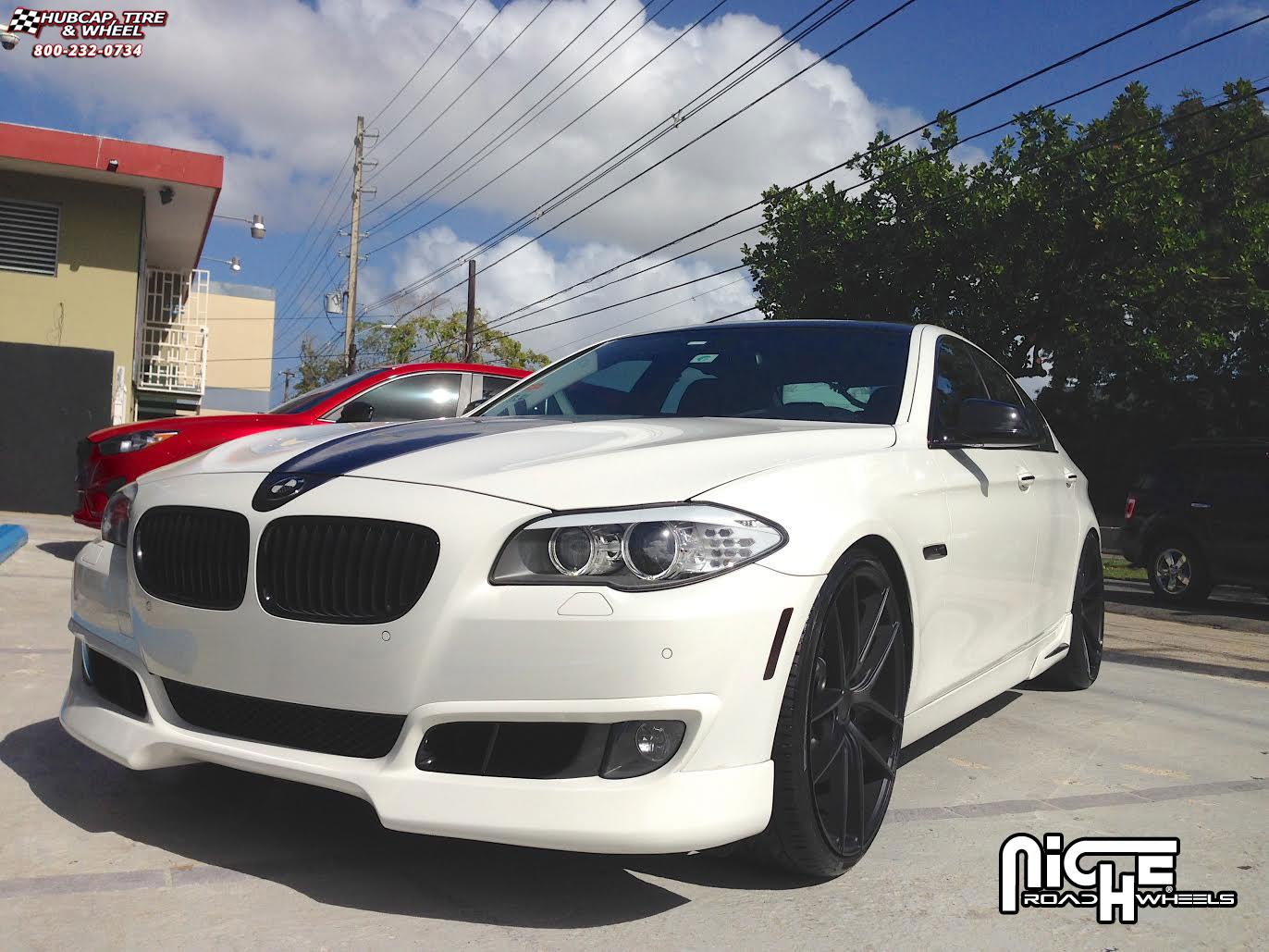 vehicle gallery/bmw 535i niche targa m215  Black & Machined wheels and rims
