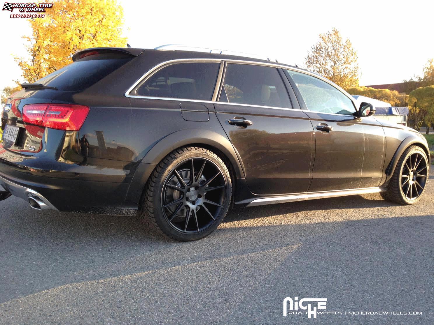 vehicle gallery/audi a6 niche vicenza m154  Black Chrome wheels and rims