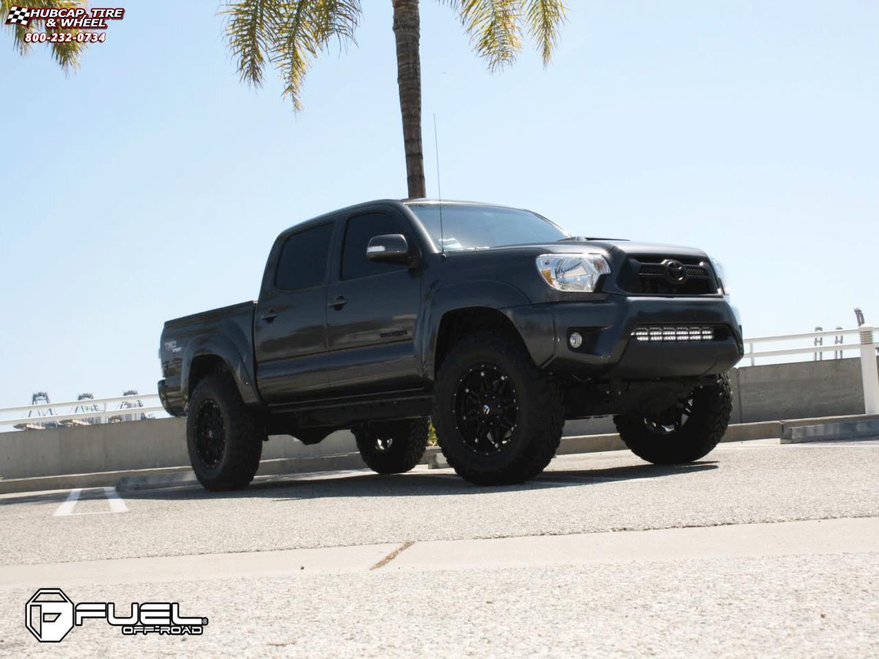 vehicle gallery/toyota tacoma fuel hostage d531 0X0  Matte Black wheels and rims