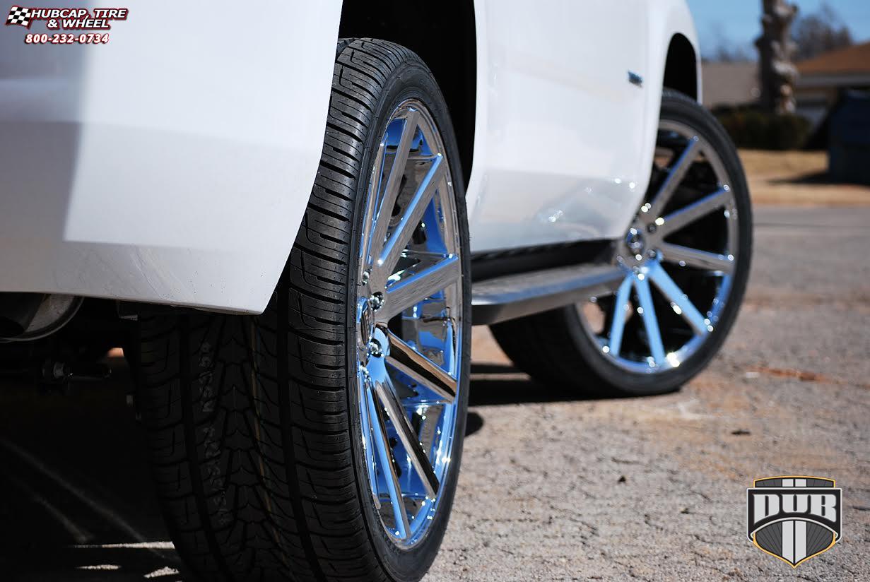 vehicle gallery/chevrolet tahoe dub shot calla s120  Chrome wheels and rims