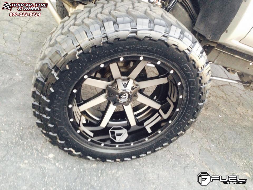 vehicle gallery/chevrolet silverado fuel maverick d260 24X12  Chrome with Gloss Black Lip wheels and rims