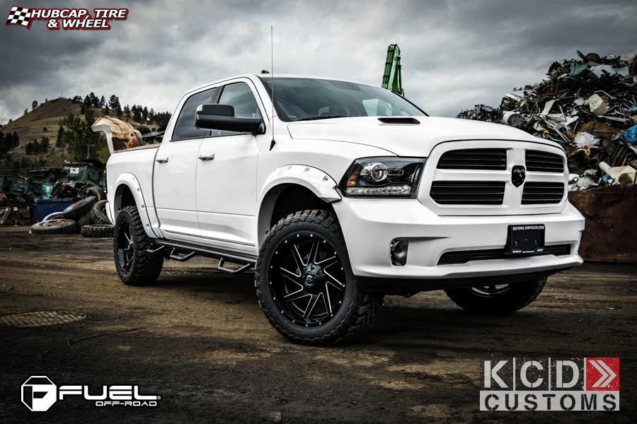 vehicle gallery/dodge ram fuel renegade d265 0X0  Black & milled center, gloss black outer wheels and rims