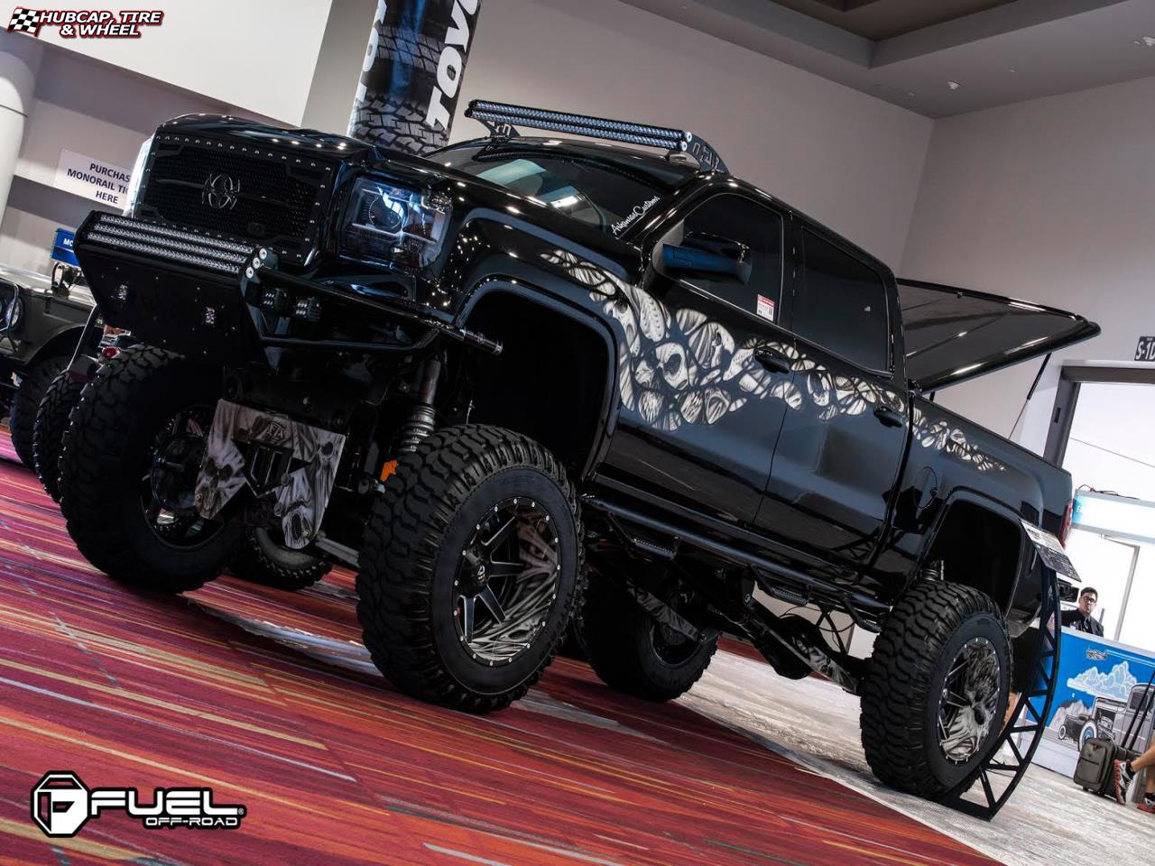vehicle gallery/chevrolet 2500 hd fuel maverick d262 0X0  Black & Milled wheels and rims