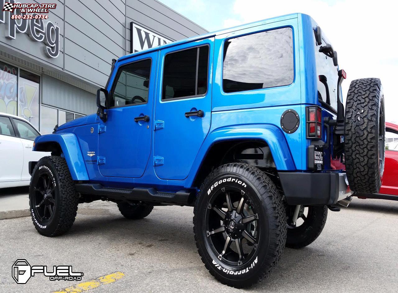 vehicle gallery/jeep wrangler fuel coupler d556 0X0  Black & Machined with Dark Tint wheels and rims