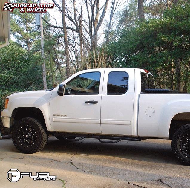 vehicle gallery/gmc sierra fuel krank d517 18X9  Matte Black & Milled wheels and rims