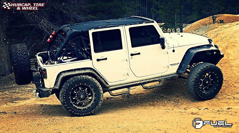 vehicle gallery/jeep wrangler fuel krank d517 0X0  Matte Black & Milled wheels and rims