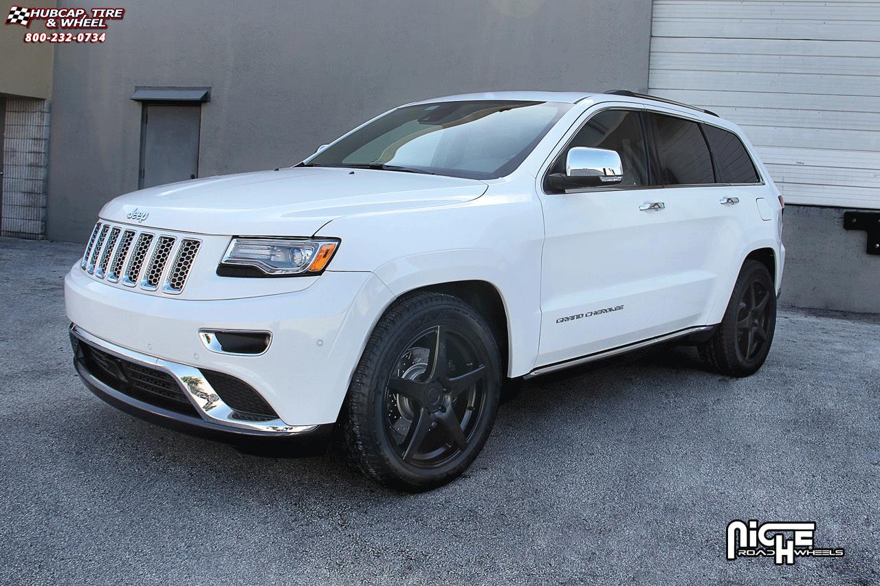 vehicle gallery/jeep grand cherokee niche gt 5 m133 20x85  Satin Black wheels and rims