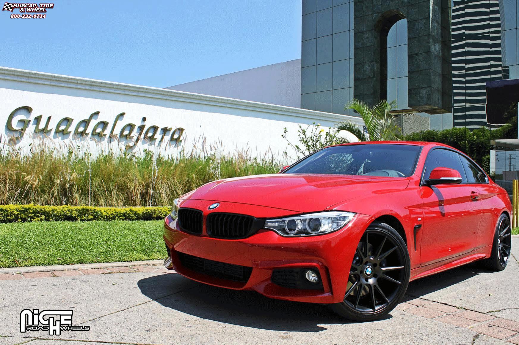 vehicle gallery/bmw 435i niche vicenza m153 20x9  Black & Machined with Dark Tint wheels and rims