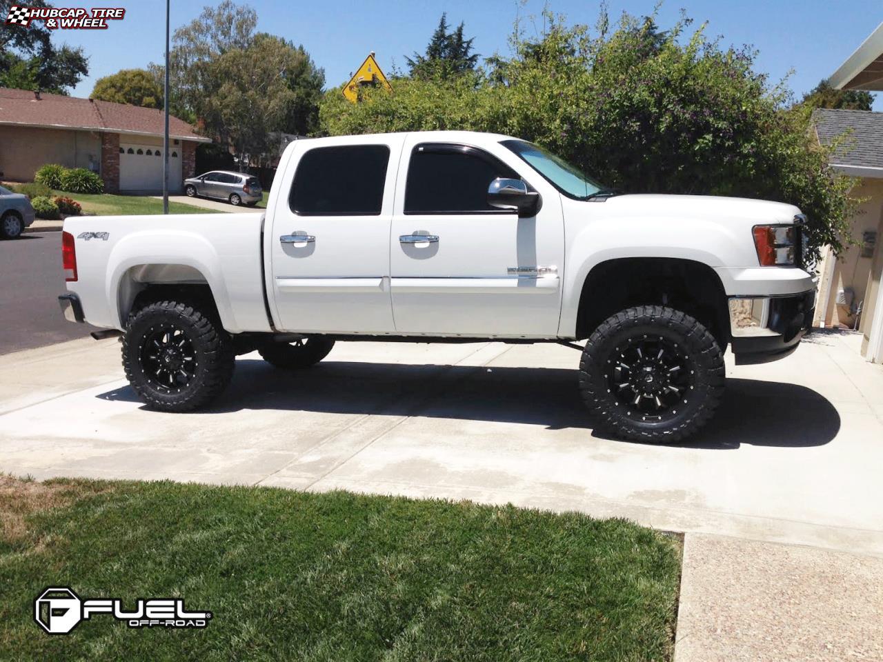 GMC Sierra 1500 Fuel Krank D517 Wheels Matte Black & Milled