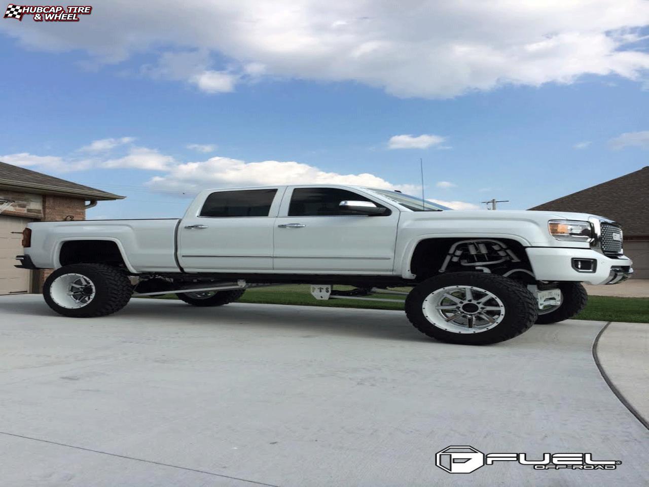 vehicle gallery/gmc sierra fuel maverick d260 0X0  Chrome with Gloss Black Lip wheels and rims