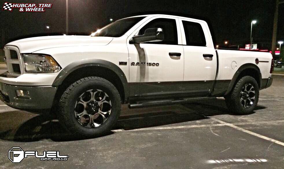 vehicle gallery/dodge ram fuel dune d524 20X9  Machined Black wheels and rims