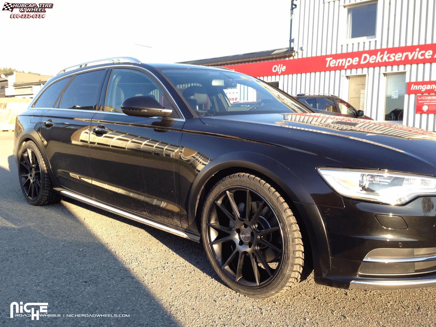 vehicle gallery/audi a6 niche vicenza m154  Black Chrome wheels and rims