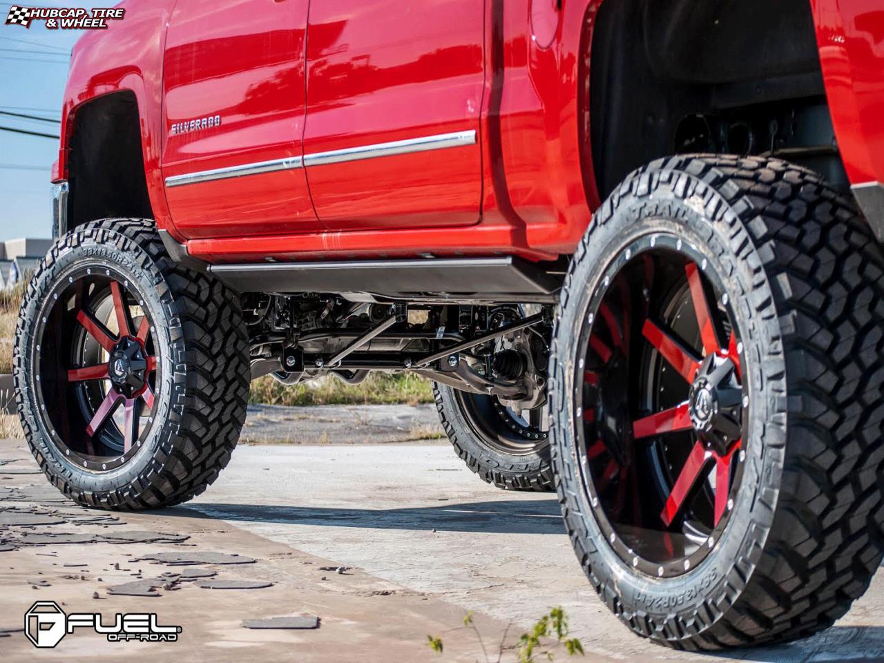 vehicle gallery/chevrolet silverado fuel maverick d261 0X0  Black & Machined wheels and rims