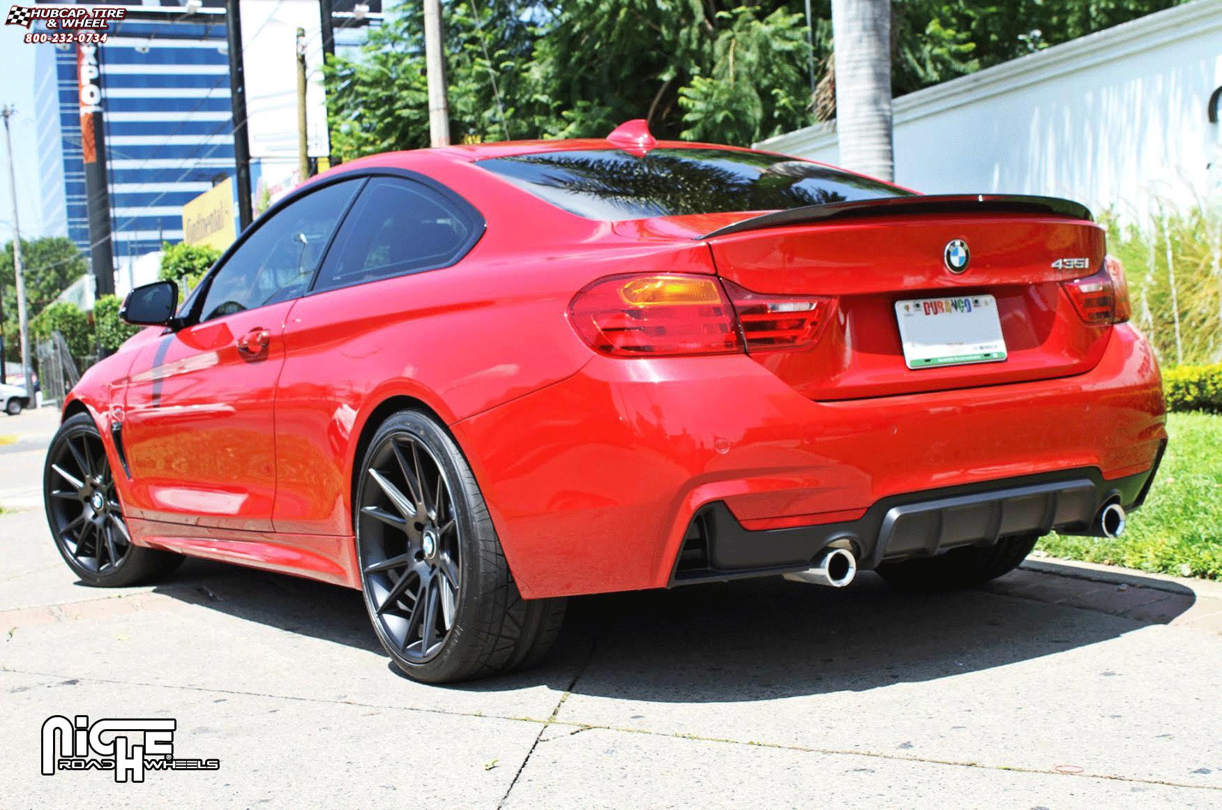 vehicle gallery/bmw 435i niche vicenza m153 20x9  Black & Machined with Dark Tint wheels and rims