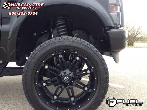 vehicle gallery/ford f 250 fuel hostage d531 24X11  Matte Black wheels and rims