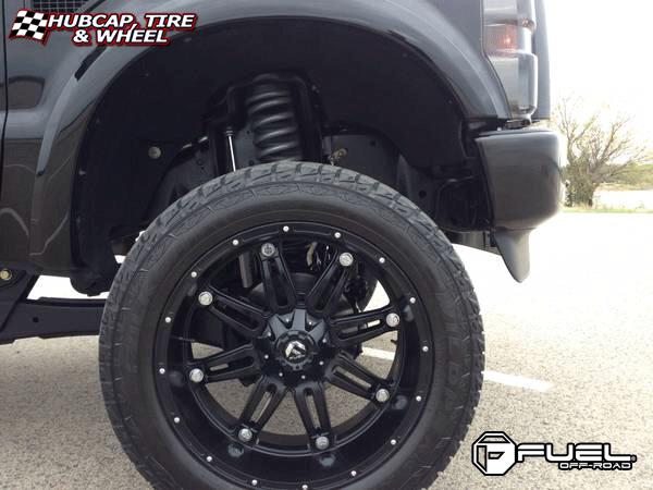 vehicle gallery/ford f 250 fuel hostage d531 24X11  Matte Black wheels and rims