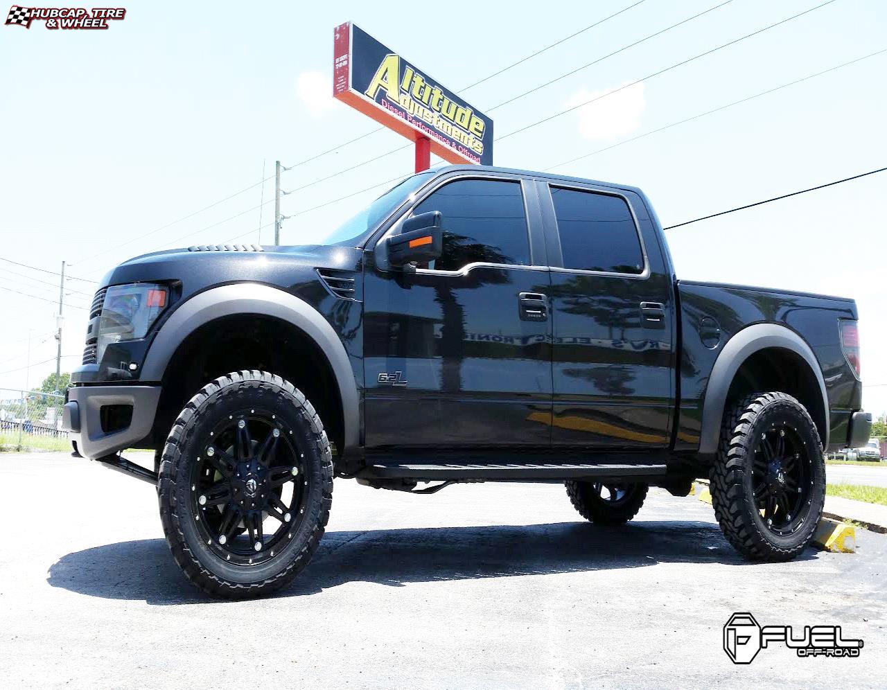 vehicle gallery/ford f 150 fuel hostage d531 0X0 Matte Black wheels and rims