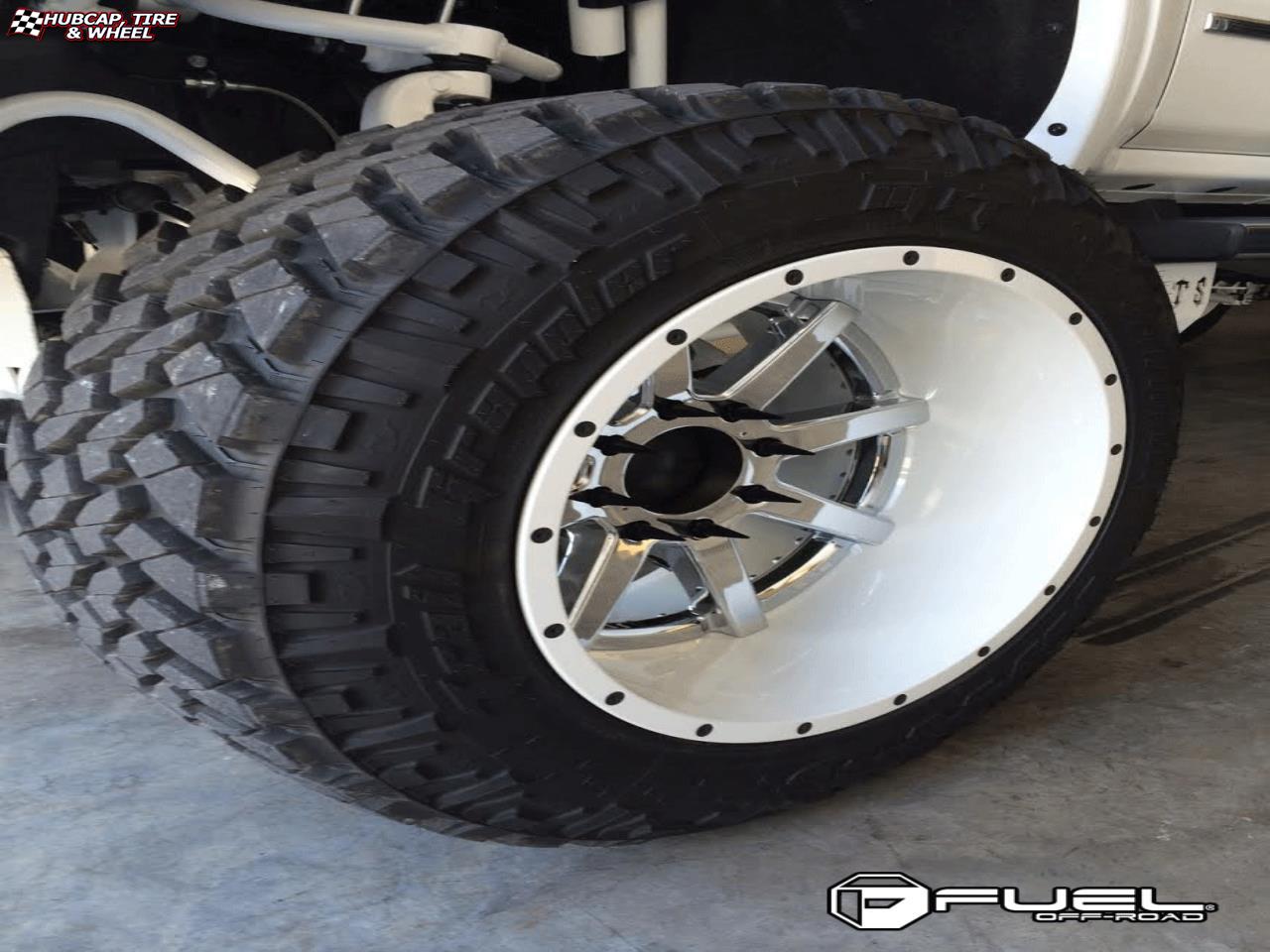 vehicle gallery/gmc sierra fuel maverick d260 0X0  Chrome with Gloss Black Lip wheels and rims