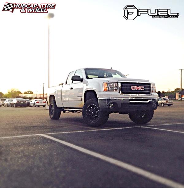 vehicle gallery/gmc sierra fuel krank d517 18X9  Matte Black & Milled wheels and rims