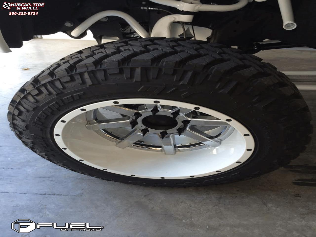 vehicle gallery/gmc sierra fuel maverick d260 0X0  Chrome with Gloss Black Lip wheels and rims