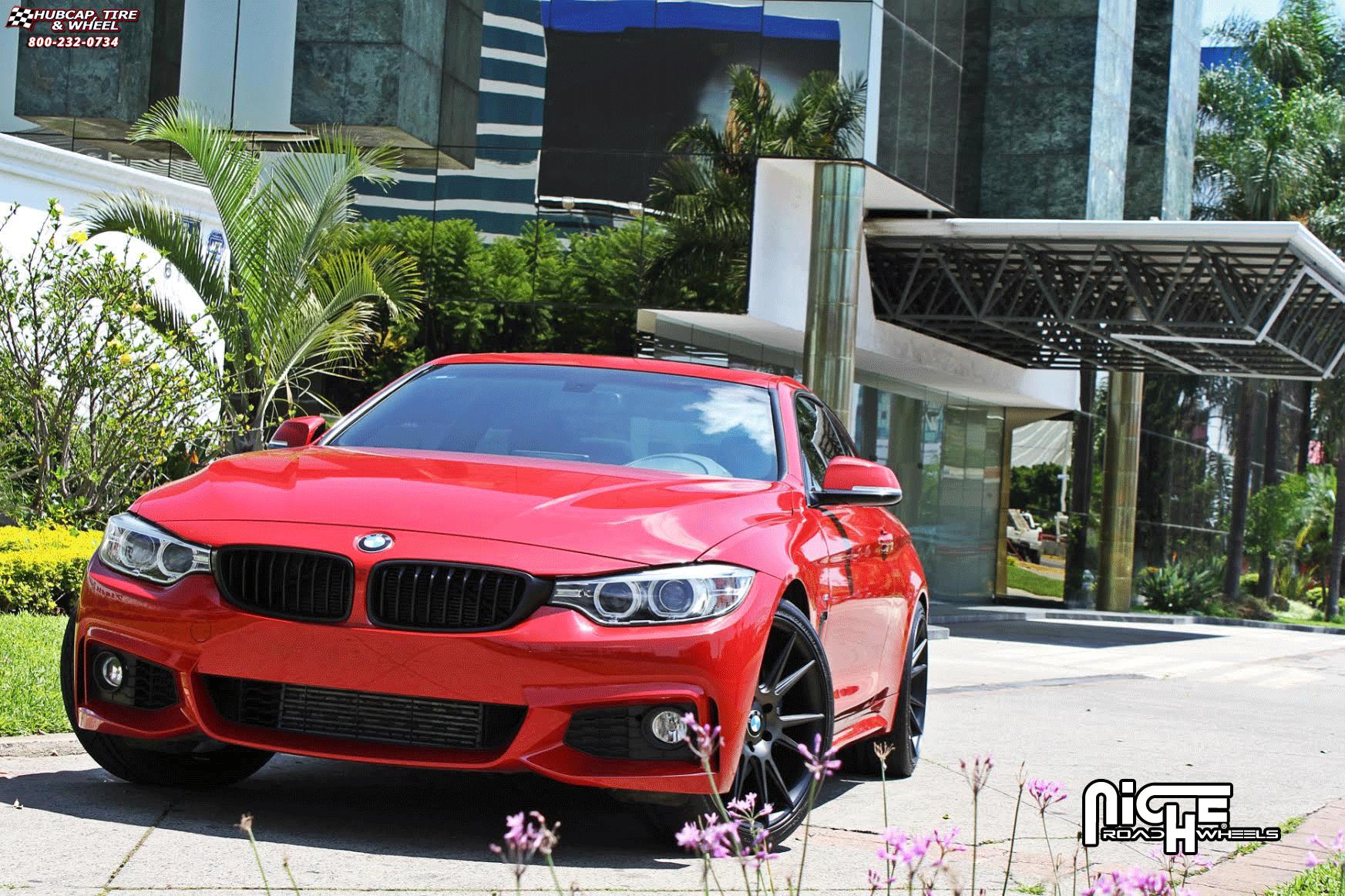 vehicle gallery/bmw 435i niche vicenza m153 20x9  Black & Machined with Dark Tint wheels and rims